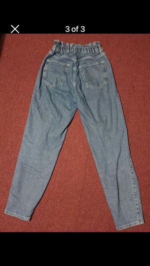 jeans, size uk 8 with elastic waist.