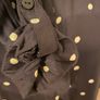 Hobbs dress knee length navy and white dots long sleeve size 8 Image 5