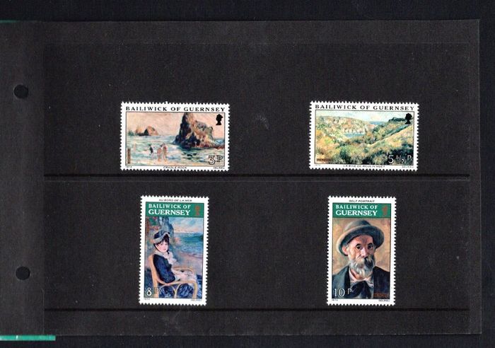 1974 Guernsey Renoir Commemorative Stamps Presentation Pack
