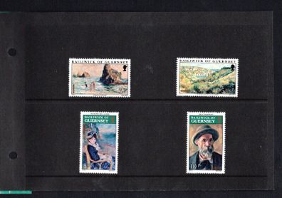 1974 Guernsey Renoir Commemorative Stamps Presentation Pack