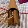 Tory Burch Brown Cross Body Bag with Gold Hardware Image 7