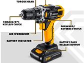 20V MAX Cordless Drill Power Tools Wireless Drills Rechargeable Drill Set for Electric Screwdriver Battery Driller Tool
