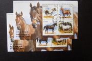 Irish Horses 2011.Two Mini Sheets.Both Overprinted for RDS Stampa fair 2011.One Canceled at Fair.