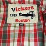 Men's Vickers 1919 Boston quilted tweed jacket in a grey herringbone checked pattern Image 10