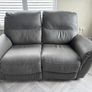 2-Seater Electric Grey Leather Sofa with USB charging ports Image 5