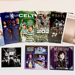 Official 2026 Sports & Music A3 Wall Calendars (New & Sealed)