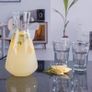 RCR Crystal Carafe  + Wine Decanter  /  Tilted Glass Pitcher Image 3