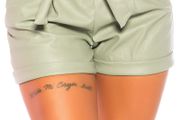 Paperbag Lederlook-Shorts leatherlook size s sm