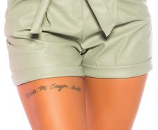 Paperbag Lederlook-Shorts leatherlook size s sm