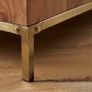Swoon Norrebro 6 Drawer Chest  Mint Condition Solid Acacia & Brass (Mid Century / West Elm Style) Image 7