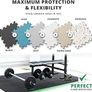 FREE SHIPPING Soft Foam Floor Mat - 18 Pieces Protective Gym Flooring Set, Exercise Mats EVA Puzzle Rubber Tiles, Ground Surface Protection Workout Image 3