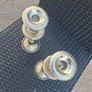 Lovely pair of Vintage silver-plated candle holders Image 3