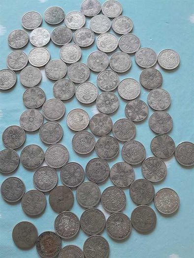 2 Shillings - Florins - George VI British silver