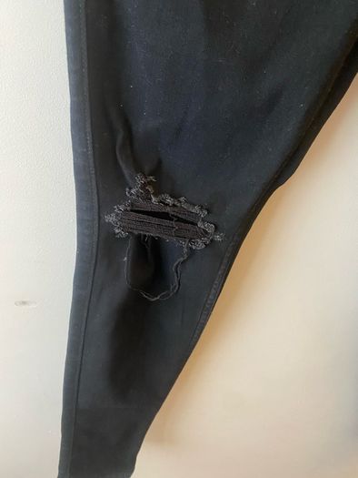 Hollister black ripped jeans (W30)