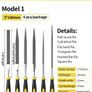 Files Set Mini Rasp Woodworking Sanding Shaping Small Steel File Needle Metal Hard Wood Cork Polishing Carving Tools For Hand Image 2