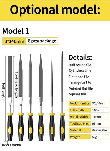 Files Set Mini Rasp Woodworking Sanding Shaping Small Steel File Needle Metal Hard Wood Cork Polishing Carving Tools For Hand