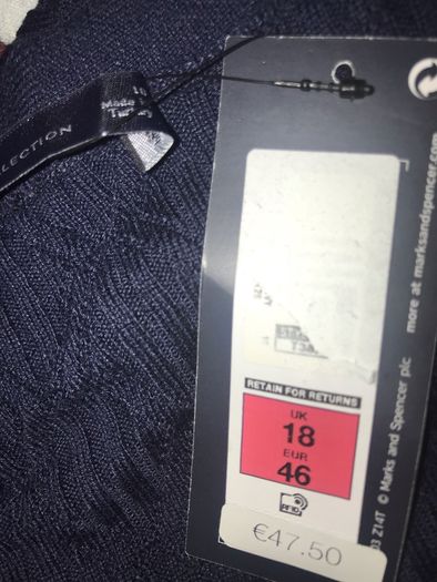 M&S Ladies navy cardigan size 18 - New with tags