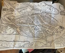 Facsimile reproduction of 19th century Galway map