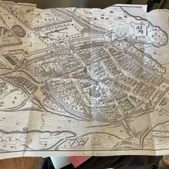 Facsimile reproduction of 19th century Galway map