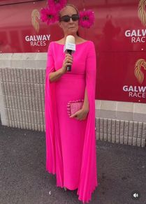 Solace London cape dress