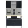 Workbench with Three Wall Panels and One Cabinet Image 3