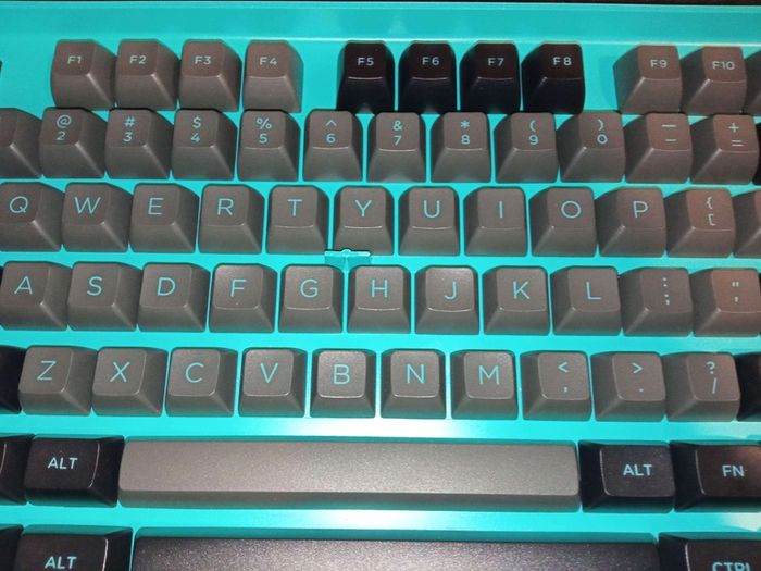 Akko Black&Cyan 197 ASA PBT Keycap Set ISO+ANSI