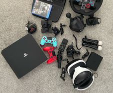 PS4 Pro 1TB Boxed + PSVR1 Full Kit + Logitech G29 & Shifter Bundle