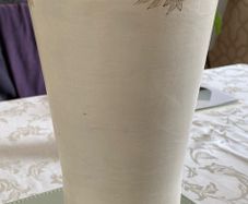 Ceramic Champagne Flower Vase
