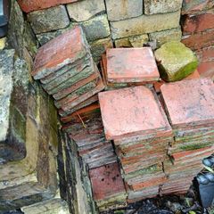 Original Victorian Terracotta indoor/outdoor tiles