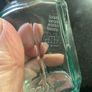 Set of three vintage green tinge bottles Image 7
