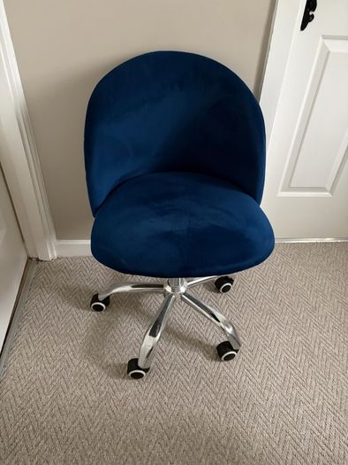 office chair blue