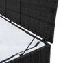 Garden Storage Box Black 150x50x60 cm Poly Rattanv Image 3