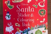 Kids book Santa Sticker and colouring book Usborne brand new