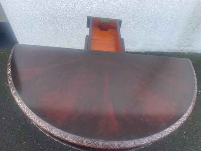 Antique mahogany games table
