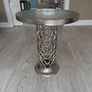 A set of 2 Aluminum Round Side Table Image 3