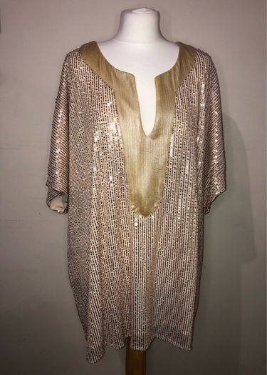 Gold sequinned blouse (5XL)