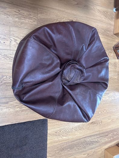 Leather bean bag 90cm x 90 cm
