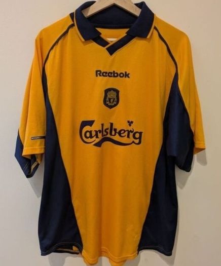 Authentic Liverpool 2000/01 away Reebol jersey shirt large mens