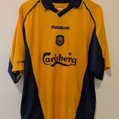 Authentic Liverpool 2000/01 away Reebol jersey shirt large mens
