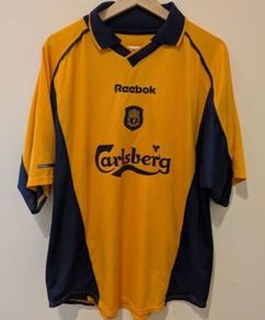 Authentic Liverpool 2000/01 away Reebol jersey shirt large mens