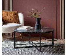 Black marble coffee table