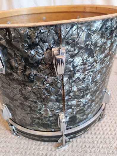 Ludwig Black Diamond Pearl Bass Kick Drum 20 x 14 downbeat virgin