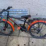 20" Hybrid Bike 500 Black/orange Image 2