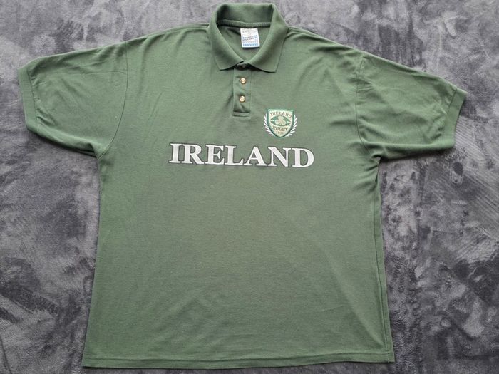 Vintage Ireland Rugby Polo Shirt Mens XL