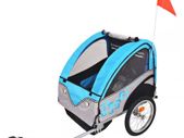 Free Delivery - Kids Bicycle Trailer Grey and Blue