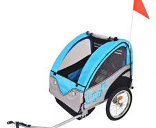 Free Delivery - Kids Bicycle Trailer Grey and Blue