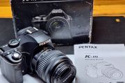Pentax K-m (K2000) 10.2MP DSLR Camera with smc Pentax-DA L 18-55mm f/3.5-5.6 AL Lens (Boxed Kit)