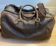 jameson whiskey leather holdall bag