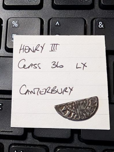 Silver Hammered Halfpenny 1250