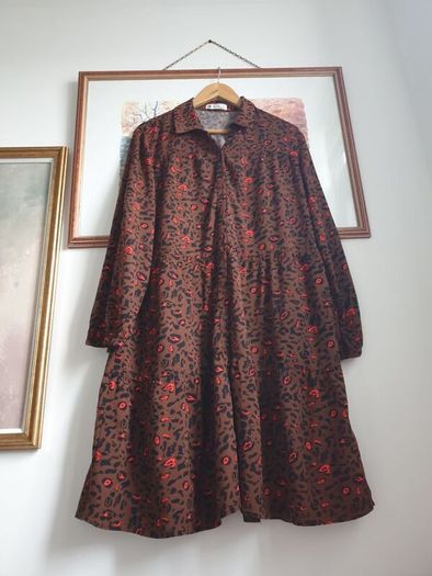 Leopard Print Dress Size Uk 16